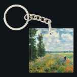 Monet - Poppy Field, Argenteuil Key Ring<br><div class="desc">Claude Monet 1875 painting,  Poppy Field,  Argenteuil</div>