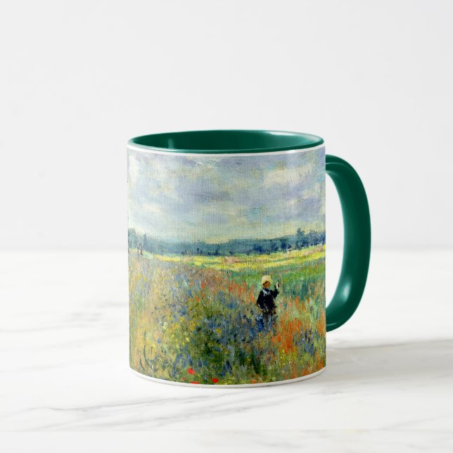 Monet - Poppy Field, Argenteuil Mug (Front Right)