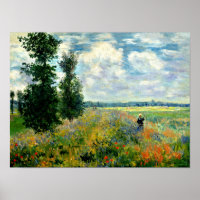 Monet - Poppy Field, Argenteuil