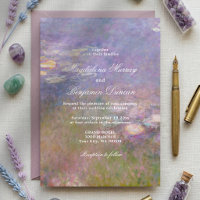 Monet Purple Water Lilies Art Gallery Wedding