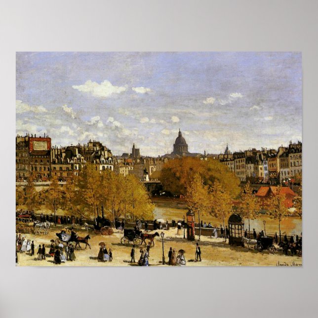 Monet - Quai du Louvre, fine art painting Poster (Front)