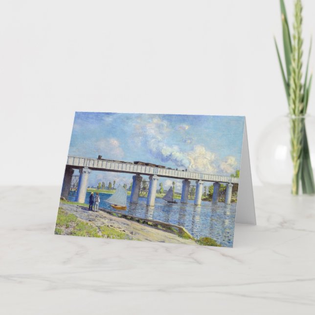 Monet - Railway Bridge at Argenteuil Card (Front)