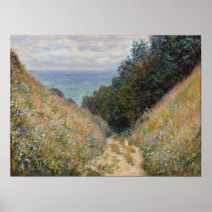 Monet - Road At La Cavee Pourville Poster