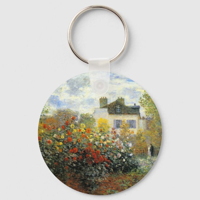 Monet Rose Garden Key Chain (Front)