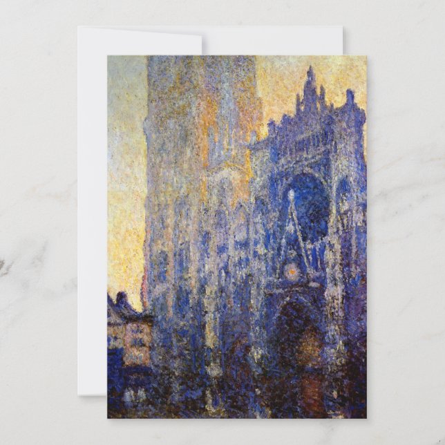 Monet - Rouen Cathedral, Morning Effect Card (Front)