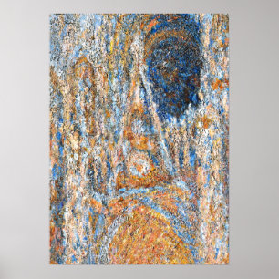 Monet - Rouen Cathedral, the Facade in Sunlight Poster