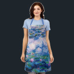 Monet’s Water Lilies  Apron<br><div class="desc">Monet’s Water Lilies. 
Please visit my store for more interesting design and more colour choice =>  zazzle.com/iwheels*</div>