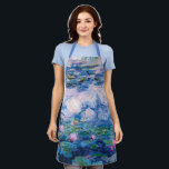 Monet’s Water Lilies Apron<br><div class="desc">Monet’s Water Lilies.
Please visit my store for more interesting design and more colour choice => zazzle.com/iwheels*</div>