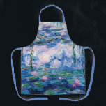 Monet’s Water Lilies  Apron<br><div class="desc">Monet’s Water Lilies. 
Please visit my store for more interesting design and more colour choice =>  zazzle.com/iwheels*</div>