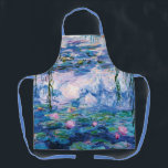 Monet’s Water Lilies  Apron<br><div class="desc">Monet’s Water Lilies. 
Please visit my store for more interesting design and more colour choice =>  zazzle.com/iwheels*</div>