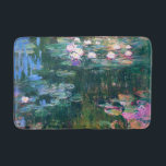 Monet’s Water Lilies Bath Mat<br><div class="desc">Monet’s Water Lilies.  
Please visit my store for more interesting design and more color choice => zazzle.com/iwheels*</div>