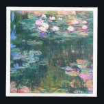 Monet’s Water Lilies  Napkin<br><div class="desc">Monet’s Water Lilies.  
Please visit my store for more interesting design and more colour choice => zazzle.com/iwheels*</div>