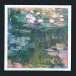 Monet’s Water Lilies  Napkin<br><div class="desc">Monet’s Water Lilies.  
Please visit my store for more interesting design and more colour choice => zazzle.com/iwheels*</div>