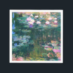 Monet’s Water Lilies  Napkin<br><div class="desc">Monet’s Water Lilies.  
Please visit my store for more interesting design and more colour choice => zazzle.com/iwheels*</div>