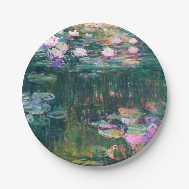 Monet’s Water Lilies Paper Plate (Front)