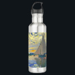 Monet Sailboat at Le Petit-Gennevilliers 710 Ml Water Bottle<br><div class="desc">Water Bottle featuring Claude Monet’s oil painting Sailboat at Le Petit-Gennevilliers (1874). A serene sailboat sails the waters in Paris,  France. Perfect for lovers of Impressionism and French art collectors!</div>