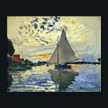 Monet - Sailboat at le Petit Gennevilliers Acrylic Acrylic Print<br><div class="desc">Claude Monet painting,  Sailboat at le Petit Gennevilliers</div>
