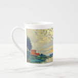 Monet Sailboat at Le Petit-Gennevilliers Bone China Mug<br><div class="desc">Bone China Mug featuring Claude Monet’s oil painting Sailboat at Le Petit-Gennevilliers (1874). A serene sailboat sails the waters in Paris,  France. Perfect for lovers of Impressionism and French art collectors!</div>