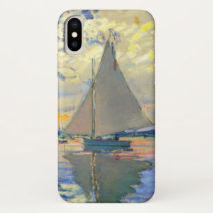 Monet Sailboat at Le Petit-Gennevilliers iPhone X Case