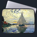 Monet - Sailboat at le Petit Gennevilliers Laptop Sleeve<br><div class="desc">Claude Monet painting,  Sailboat at le Petit Gennevilliers</div>