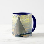 Monet - Sailboat at Le Petit-Gennevilliers Mug<br><div class="desc">Claude Monet's famous painting,  Sailboat at Le Petit-Gennevilliers.</div>