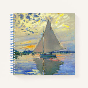 Monet Sailboat at Le Petit-Gennevilliers Notebook
