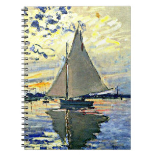 Monet - Sailboat at le Petit Gennevilliers Notebook