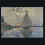 Monet Sailboat French Impressionism Classic Art Cutting Board<br><div class="desc">Monet Sailboat - This beautiful French sailboat is by French impressionist Claude Monet, painted in 1874. Monet was one of the most important French impressionist artists that ever lived. The exact title of the painting is "Sailboat at Petit-Gennevilliers, " an oil on canvas. The painting shows a single sailboat with...</div>