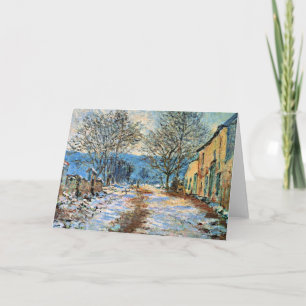 Monet - Snow Effect at Limetz  Card