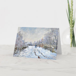 Monet - Snow Scene at Argenteuil Holiday Card