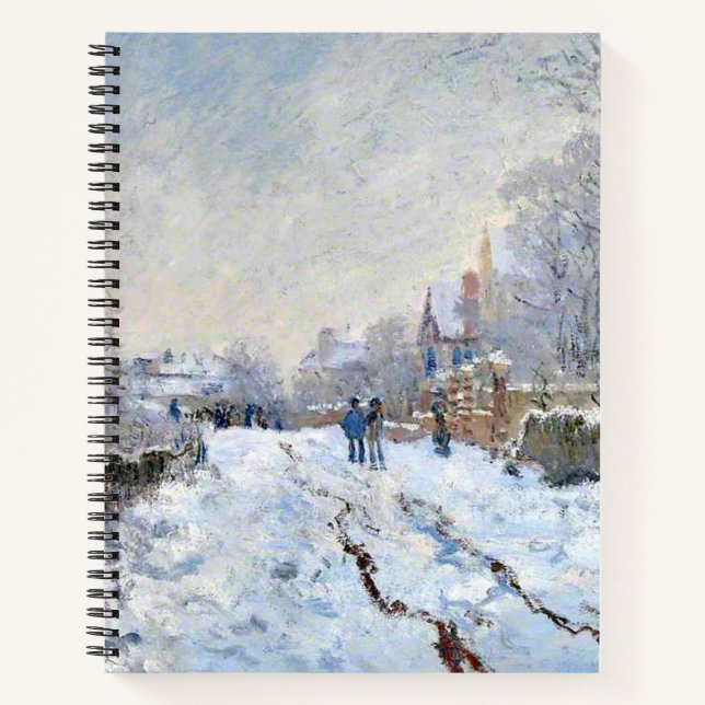 Monet - Snow Scene at Argenteuil Notebook (Front)