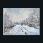 Monet - Snow Scene at Argenteuil Postcard<br><div class="desc">Monet - Snow Scene at Argenteuil Postcard</div>