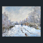 Monet - Snow Scene at Argenteuil Poster<br><div class="desc">Snow Scene at Argenteuil,  fine art landscape painting by Claude Monet</div>