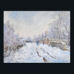 Monet  Snow Scene at Argenteuil Poster<br><div class="desc">Claude Monet's Snow Scene  at Argenteuil Poster</div>