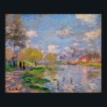 Monet - Spring By The Seine Poster<br><div class="desc">Spring By The Seine by Claude Monet. For more poster-ready images from Zedign Art Series Book 3 "Claude Monet - Paintings & Drawings  Vol 2",  visit https://books.zedign.com/zas/3.html</div>