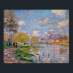Monet - Spring By The Seine Poster<br><div class="desc">Spring By The Seine by Claude Monet. For more poster-ready images from Zedign Art Series Book 3 "Claude Monet - Paintings & Drawings  Vol 2",  visit https://books.zedign.com/zas/3.html</div>