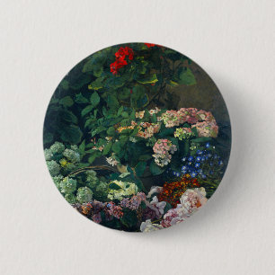 Monet Spring Flowers 6 Cm Round Badge