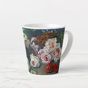 Monet Spring Flowers Latte Mug