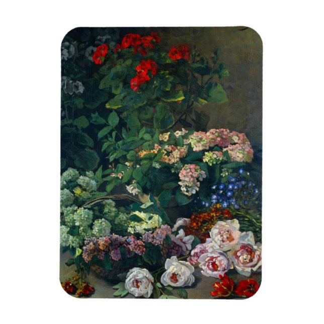 Monet Spring Flowers Magnet (Vertical)