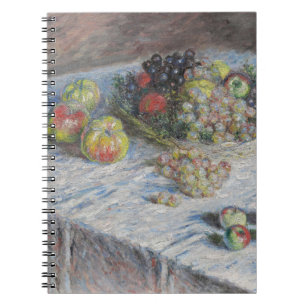 Monet Still Life with Fruit Spiral Notebook