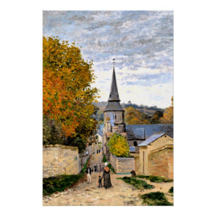 Monet - Street in Saint-Adresse Poster
