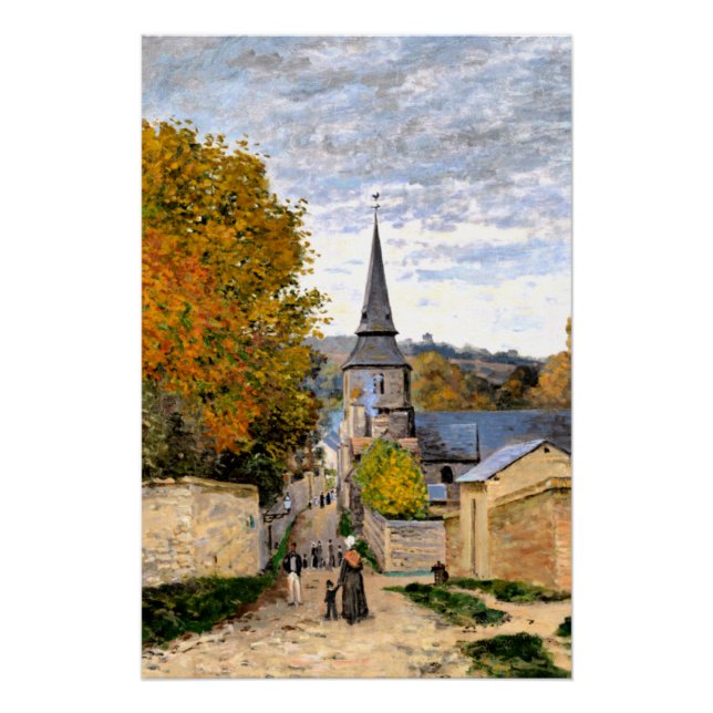 Monet - Street in Saint-Adresse Poster (Front)