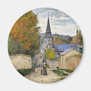 Monet - Street in Sainte-Adresse, fine art, Magnet