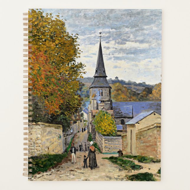Monet - Street in Sainte-Adresse, fine art, Planner (Front)