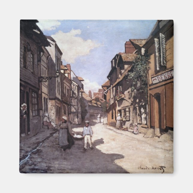 Monet - Street of the Bavolle Honfleur, Magnet (Front)