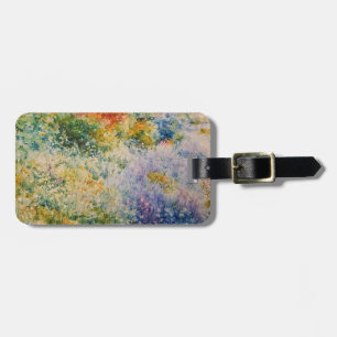 Monet style orig art luggage tag