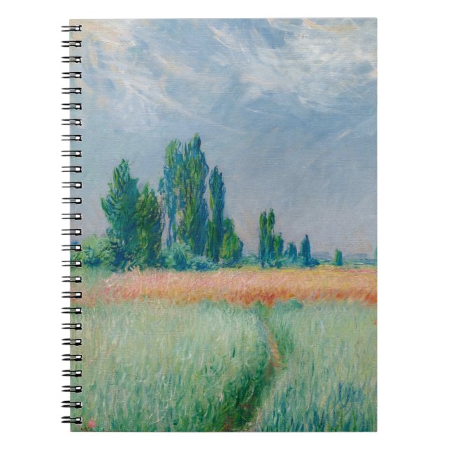 Monet Summer Meadow Spiral Notebook (Front)