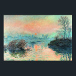 Monet - Sun Setting on the Seine Poster<br><div class="desc">Sun Setting on the Seine,  famous painting by Claude Monet</div>