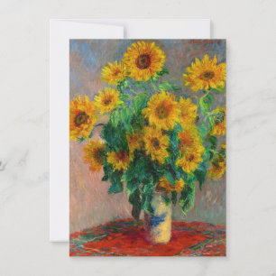 Monet Sunflowers Invitation