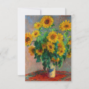 Monet Sunflowers Invitation